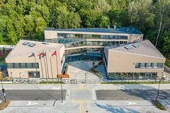 American International School of Vilnius campus buildings, photographed in 2023