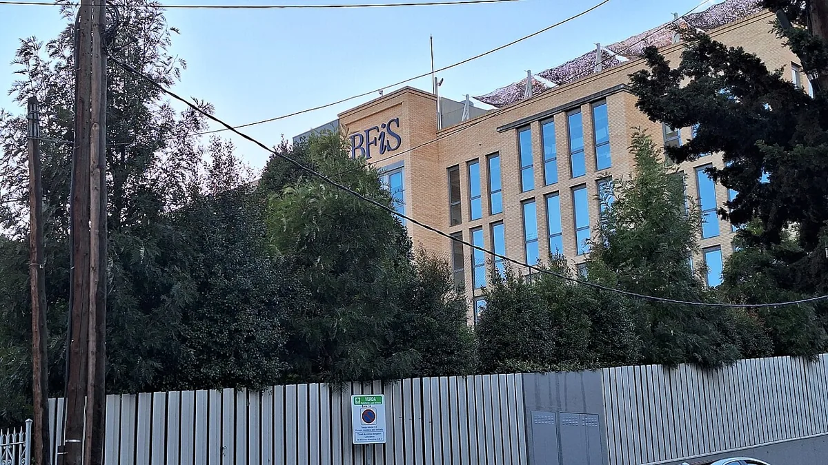 Benjamin Franklin International School building in Barcelona, photographed in March 2025.