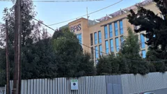 Benjamin Franklin International School building in Barcelona, photographed in March 2025.