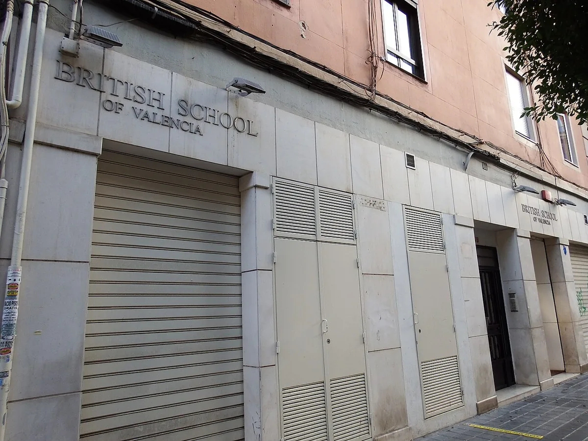 British School of Valencia main-campus entrance, photographed in September 2021.