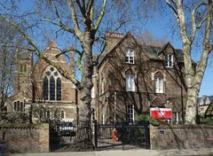 Godolphin and Latymer School entrance on Iffley Road, photographed in 2018